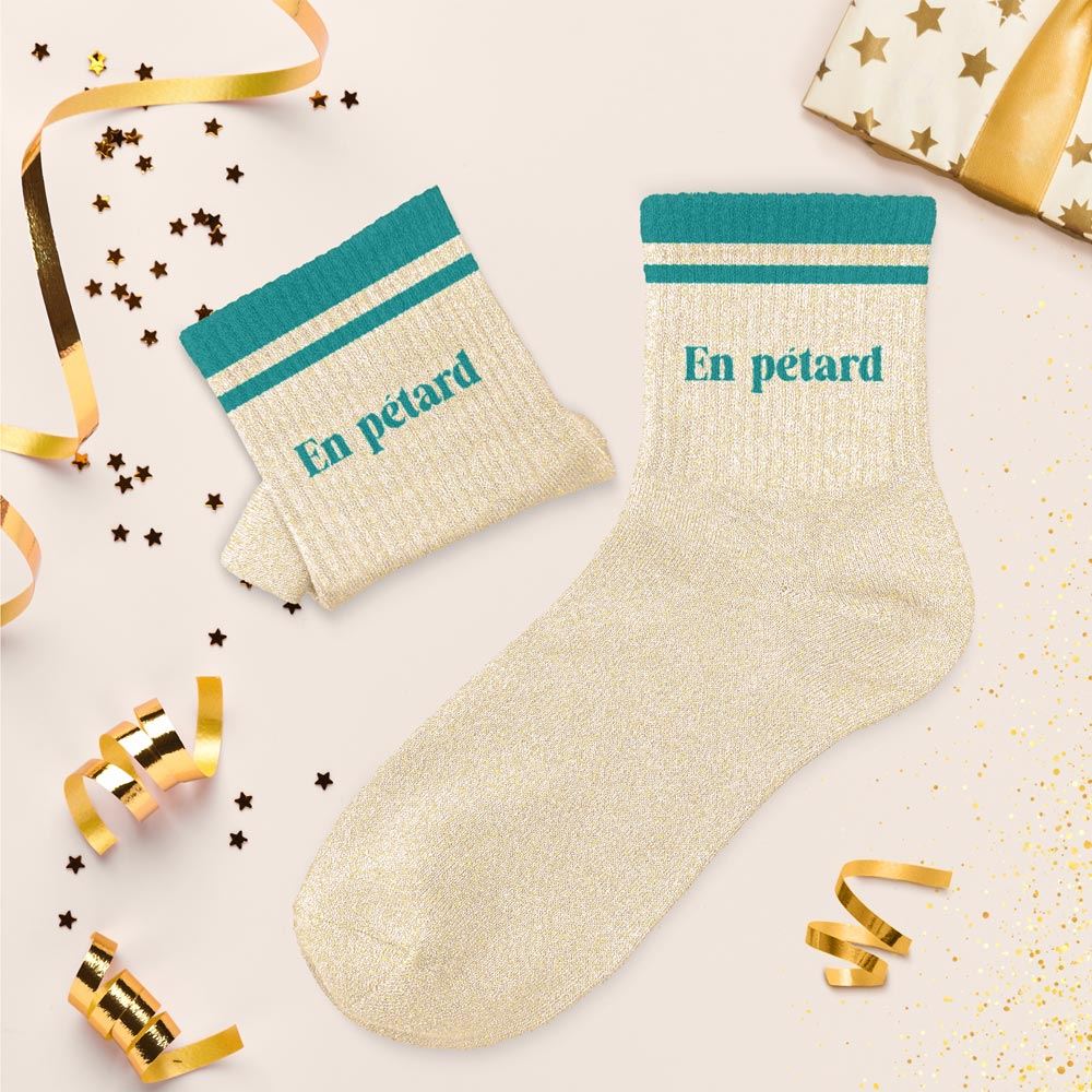 Chaussettes à paillettes: En pétard