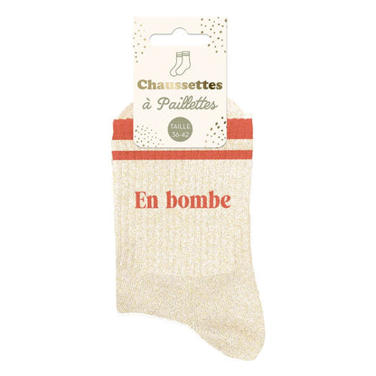 Chaussettes à paillettes: En bombe