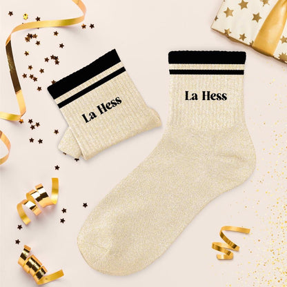 Chaussettes à paillettes: La Hess