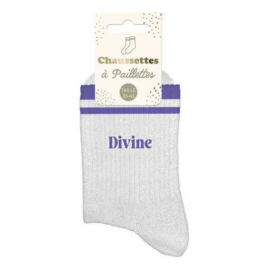 Chaussettes à paillettes: Divine