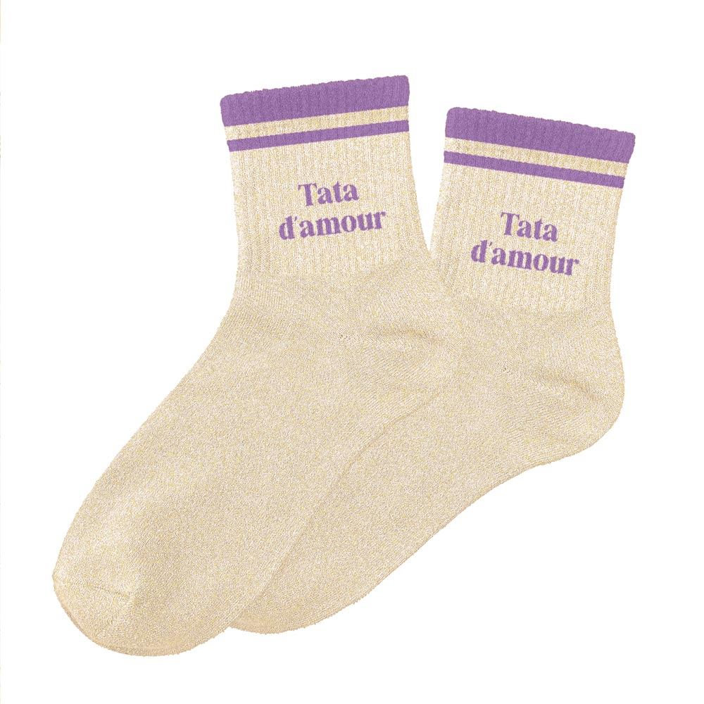 Chaussettes à paillettes: Tata d'amour