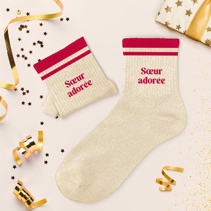 Chaussettes à paillettes: Soeur adorée