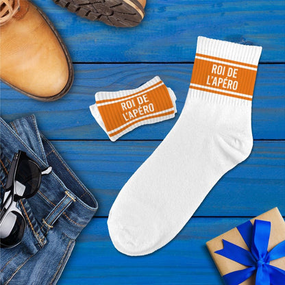 Chaussettes humoristiques: Roi de l'apéro