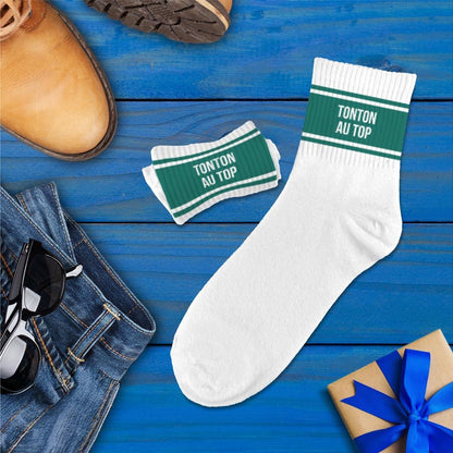 Chaussettes humoristiques: Tonton au top