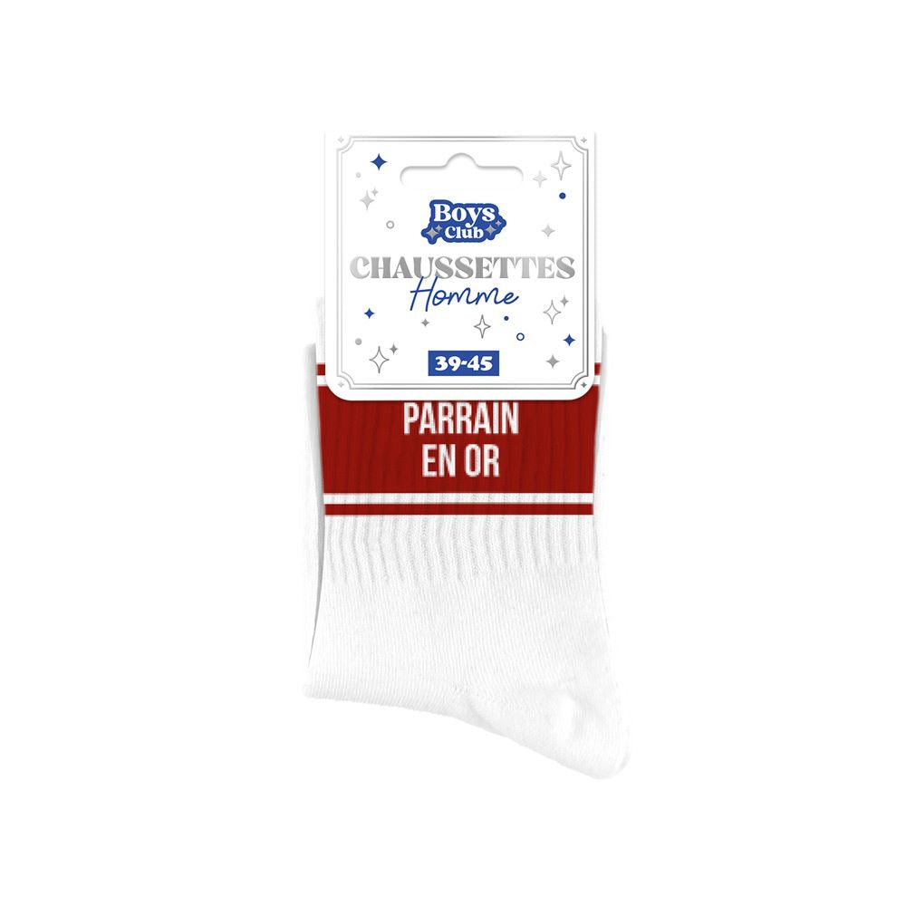 Chaussettes humoristiques: Parrain en or