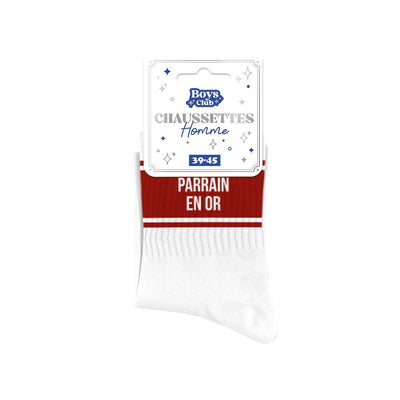 Chaussettes humoristiques: Parrain en or