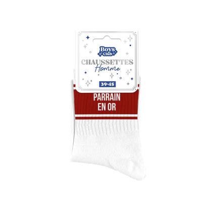 Chaussettes humoristiques: Parrain en or