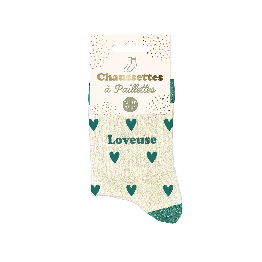 Chaussettes à paillettes: Loveuse