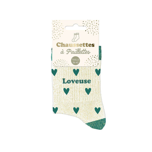 Chaussettes à paillettes: Loveuse