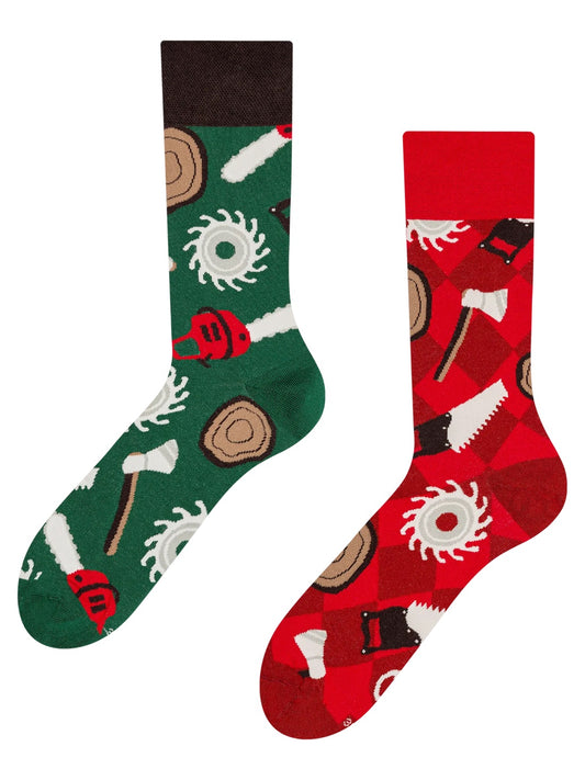 Chaussettes à motifs: Bucheron