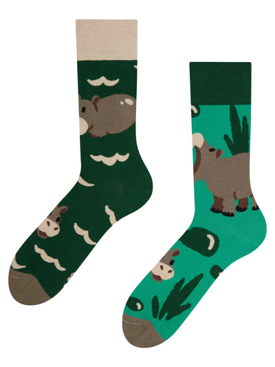 Chaussettes à motifs: Hippo mignon