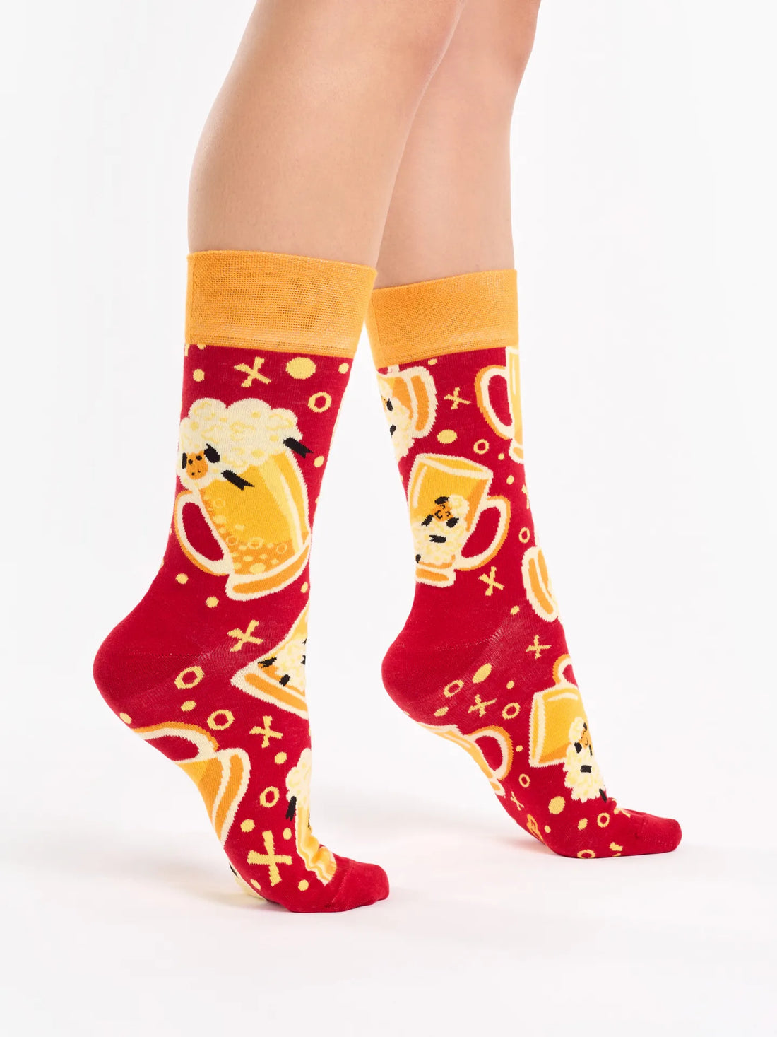 Chaussettes à motifs: Bière et moutons
