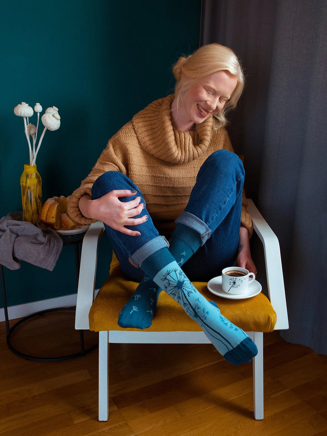 Chaussettes à motifs: Dents de lion