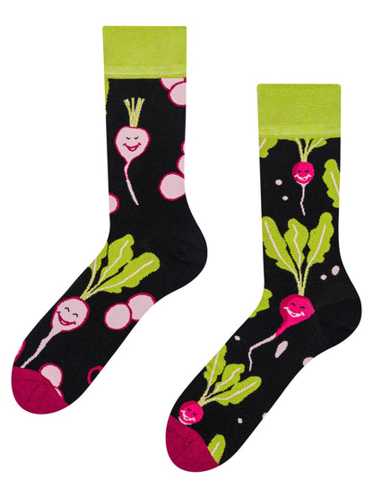 Chaussettes à motifs: Joyeux radis