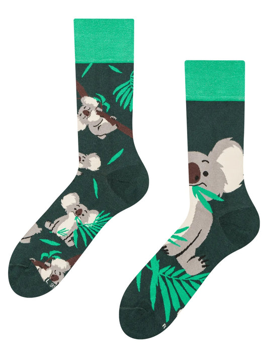 Chaussettes à motifs: Koala gourmand
