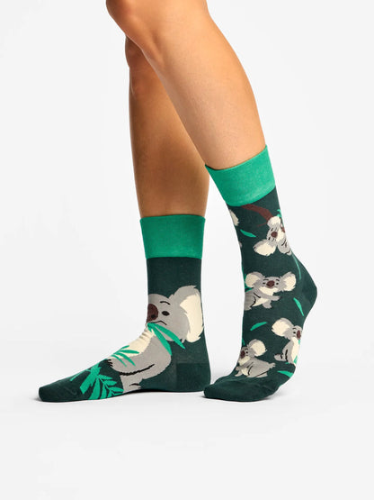 Chaussettes à motifs: Koala gourmand