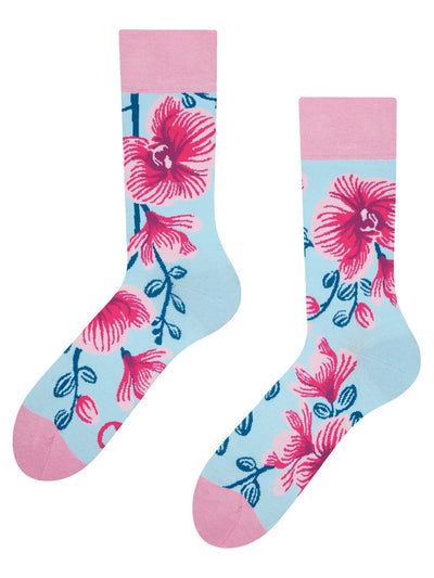 Chaussettes à motifs: Orchidées