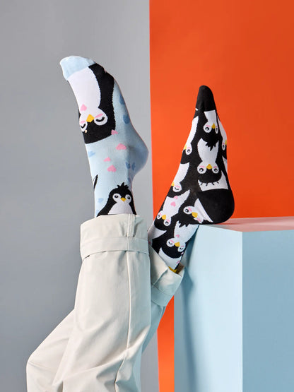 Chaussettes à motifs: Pingouin mignon