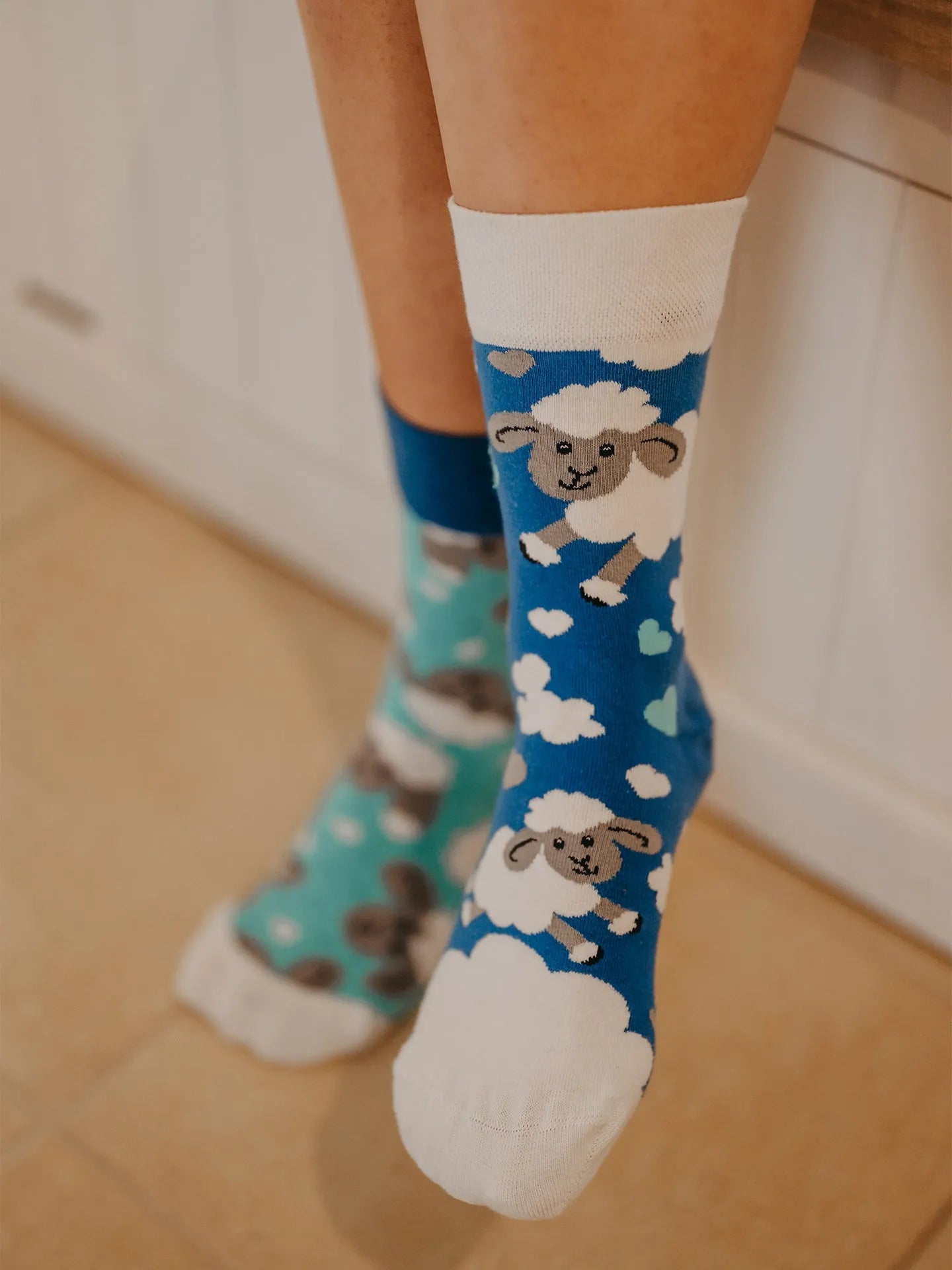 Chaussettes bambou: Mouton dans les nuages