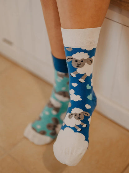 Chaussettes bambou: Mouton dans les nuages