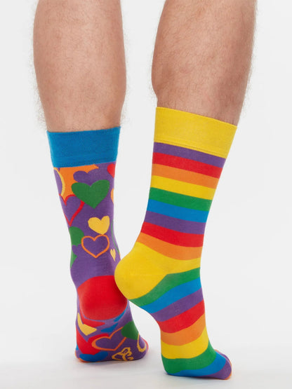Chaussettes à motifs: L'amour multicolore