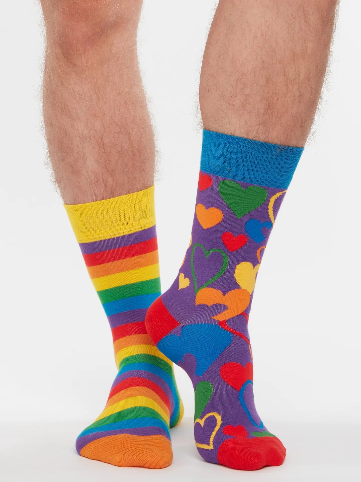 Chaussettes à motifs: L'amour multicolore