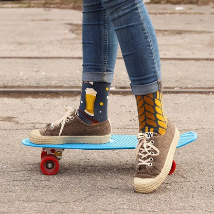 Chaussettes à motifs: C'est l'heure de la bière