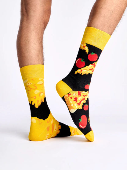 Chaussettes à motifs: Pizza fromage tomates