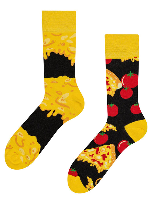 Chaussettes à motifs: Pizza fromage tomates