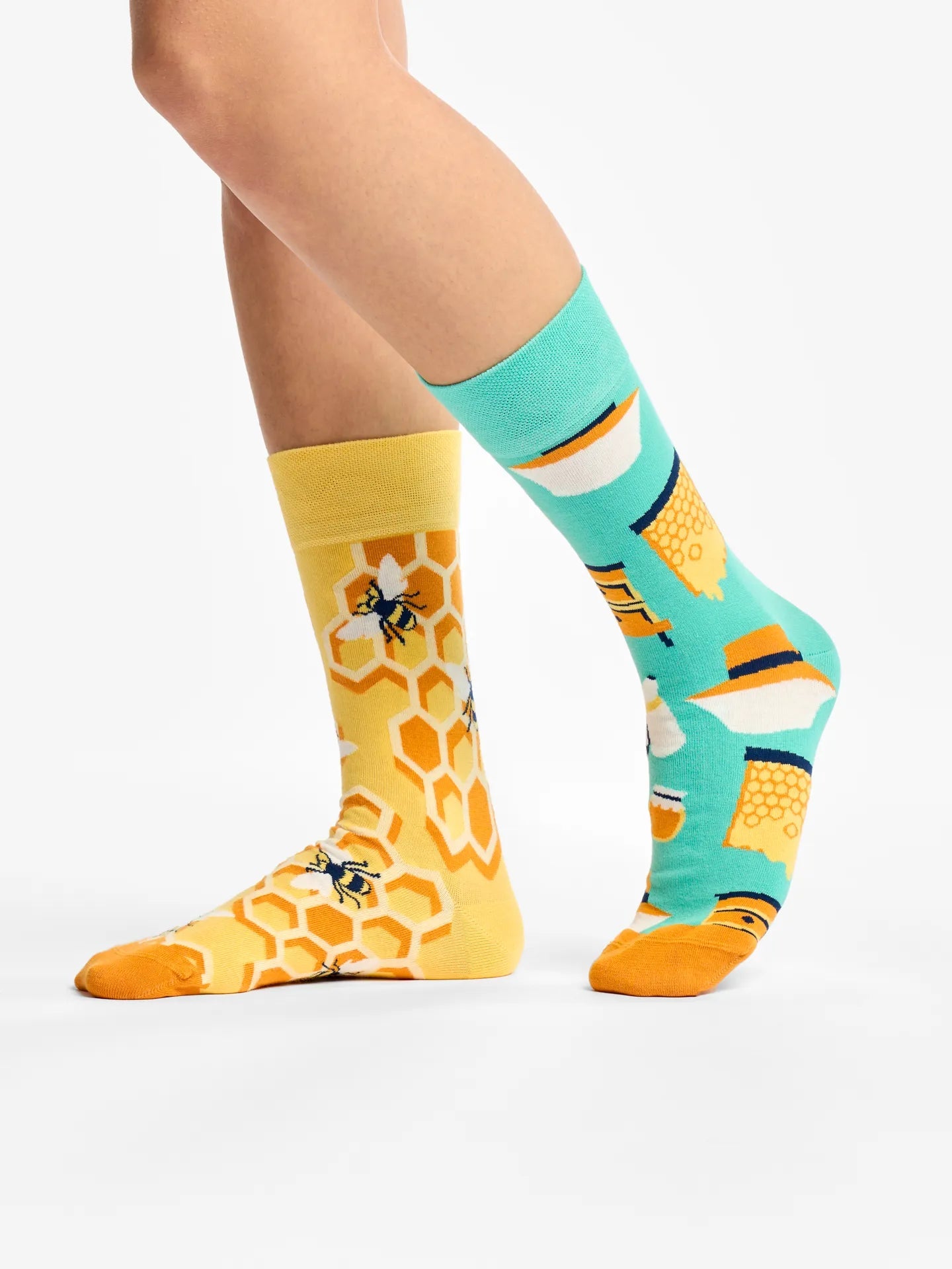 Chaussettes à motifs: Abeilles et miel