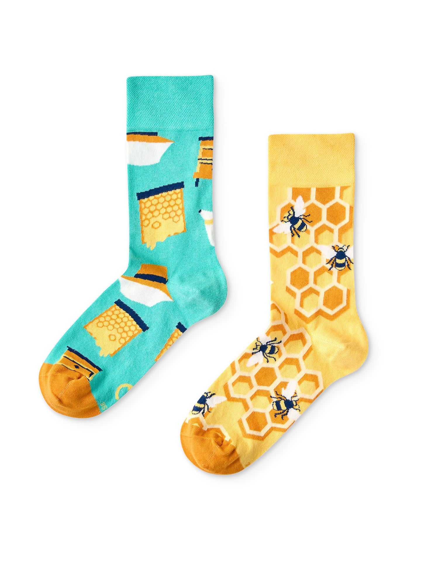Chaussettes à motifs: Abeilles et miel