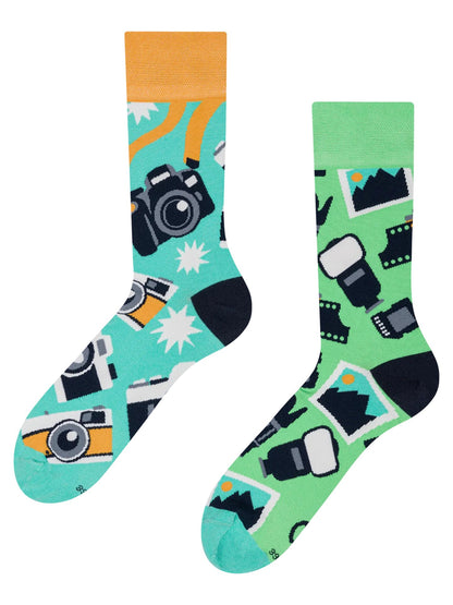 Chaussettes à motifs: Photographe