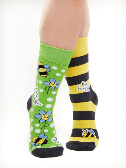 Chaussettes à motifs: Bee Happy
