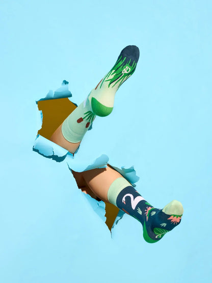Chaussettes à motifs: Cygne et nénuphar