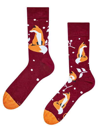Chaussettes bambou: Renard dans la nature