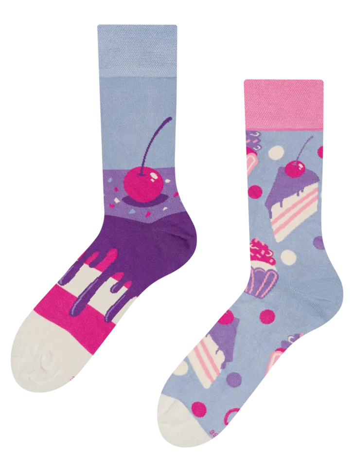 Chaussettes bambou: Gâteau à la cerise