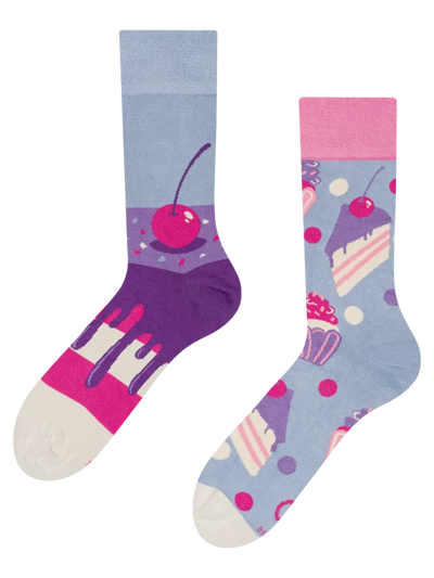 Chaussettes bambou: Gâteau à la cerise