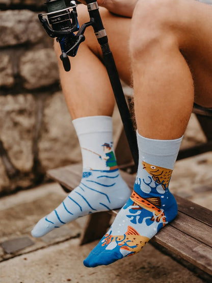 Chaussettes à motifs: Le pêcheur