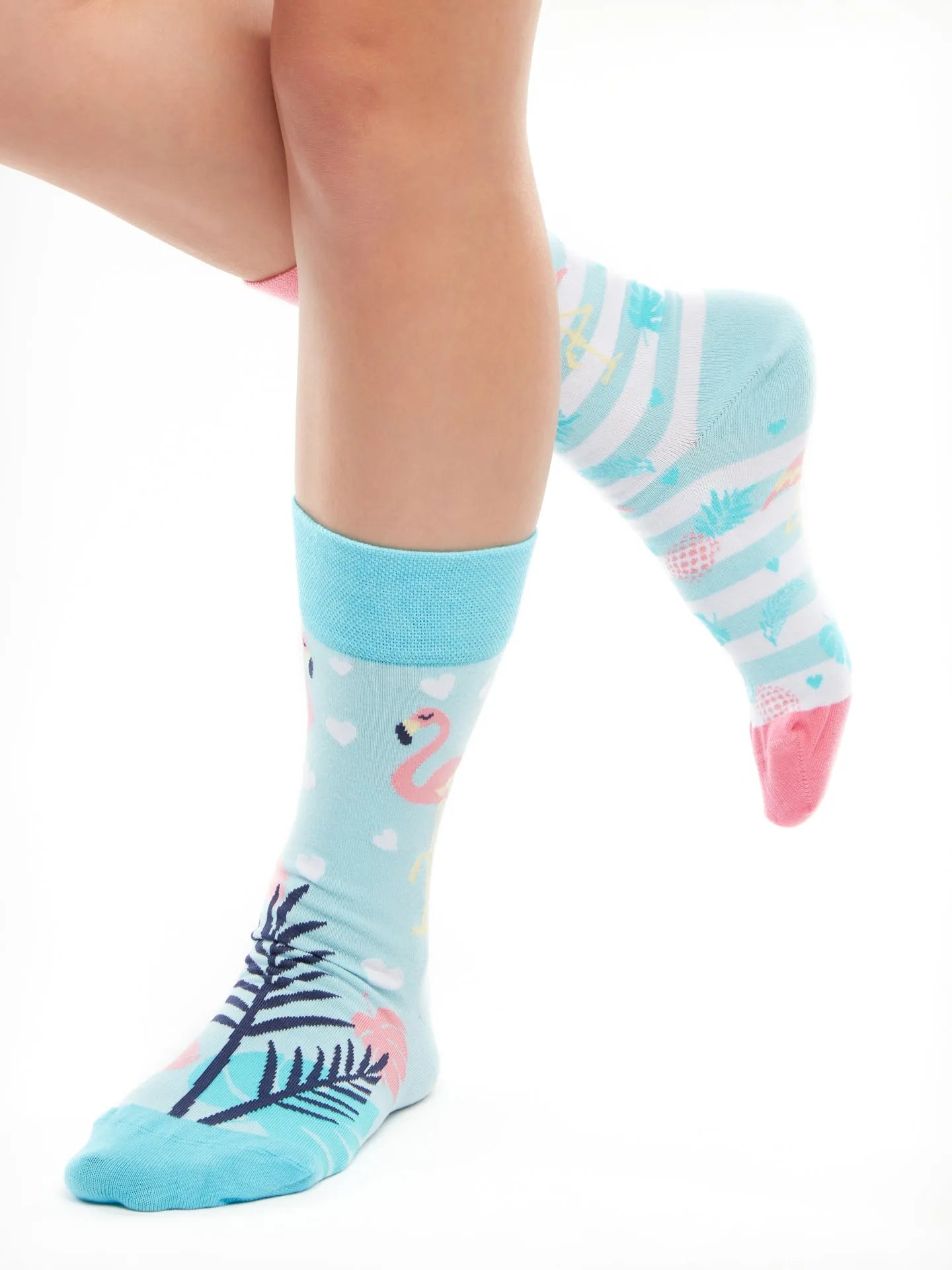 Chaussettes à motifs: Flamant rose