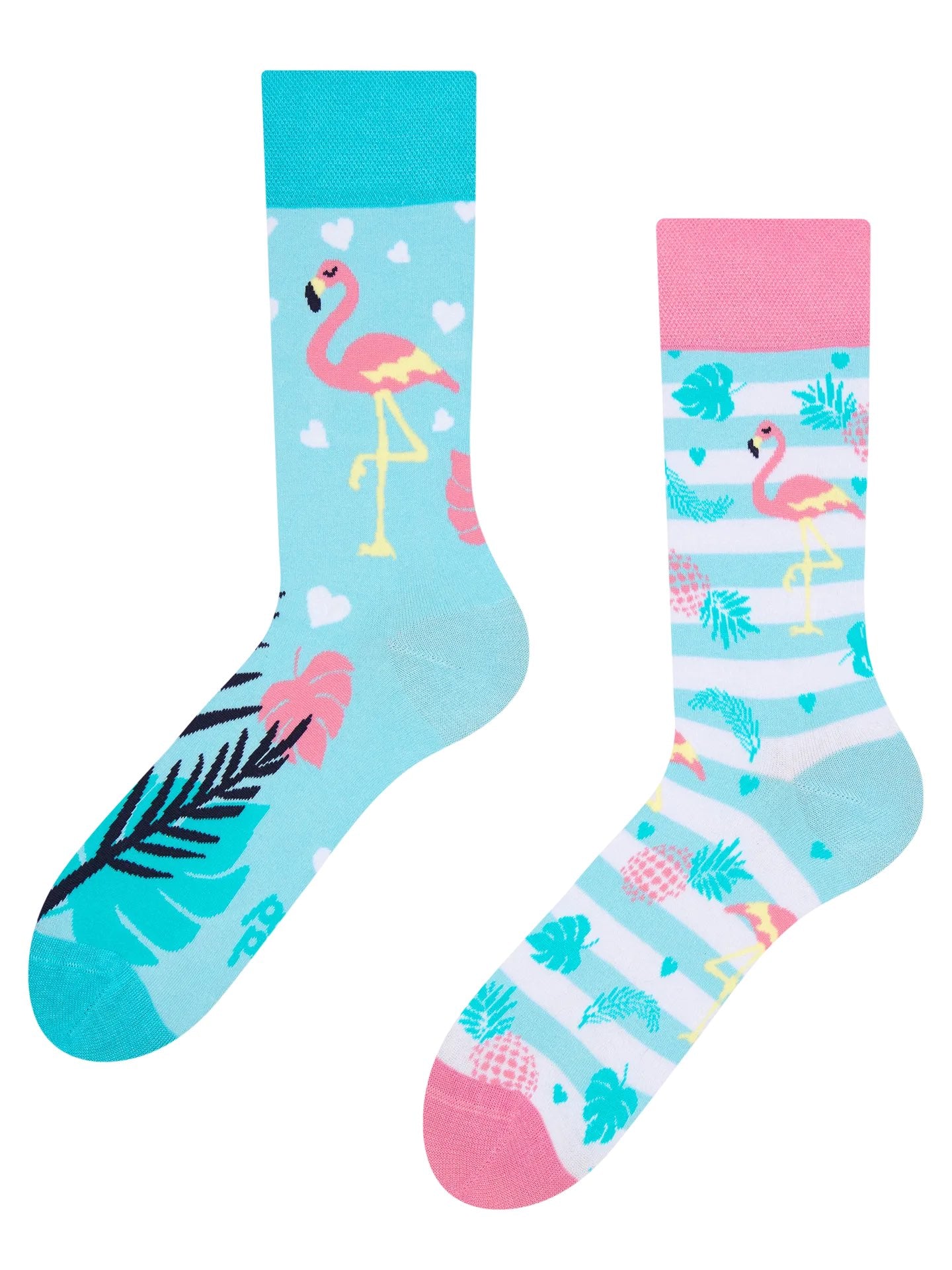 Chaussettes à motifs: Flamant rose