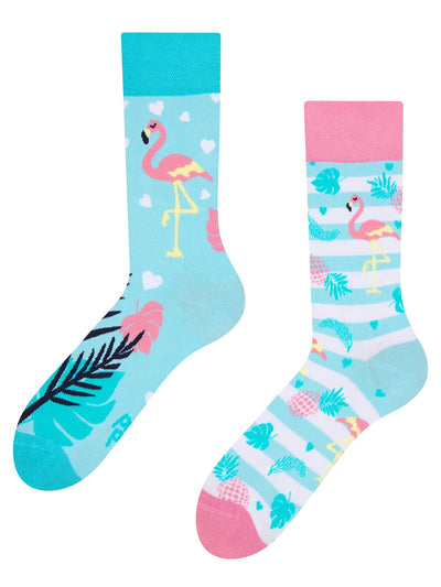 Chaussettes à motifs: Flamant rose