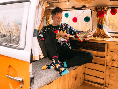 Chaussettes à motifs: Le hamster en fête