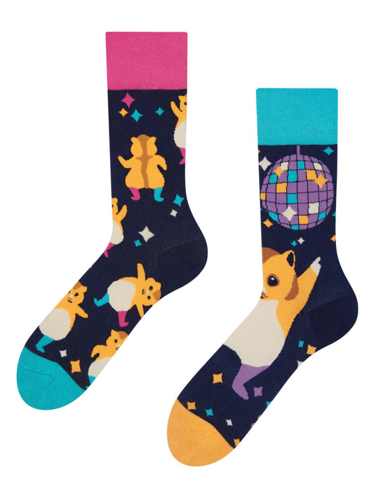 Chaussettes à motifs: Le hamster en fête