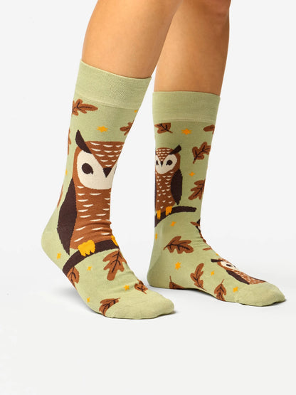 Chaussettes bambou: Chouette curieuse