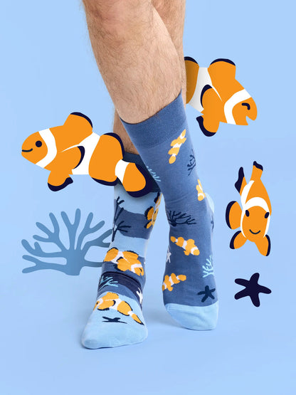 Chaussettes à motifs: Poisson clown