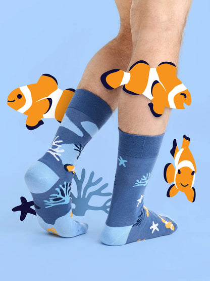 Chaussettes à motifs: Poisson clown
