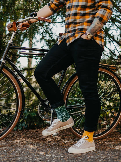 Chaussettes à motifs: Le cycliste