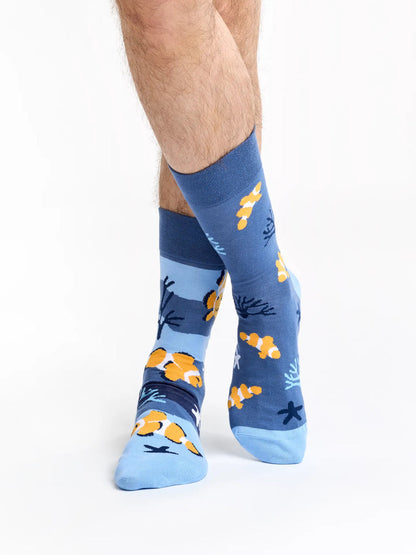 Chaussettes à motifs: Poisson clown