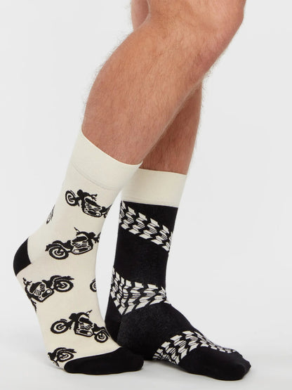 Chaussettes à motifs: Fan de moto