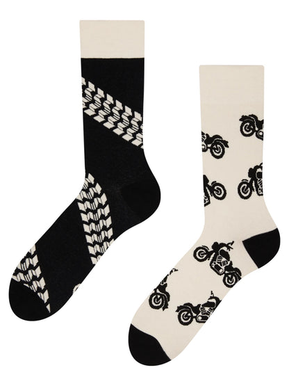 Chaussettes à motifs: Fan de moto
